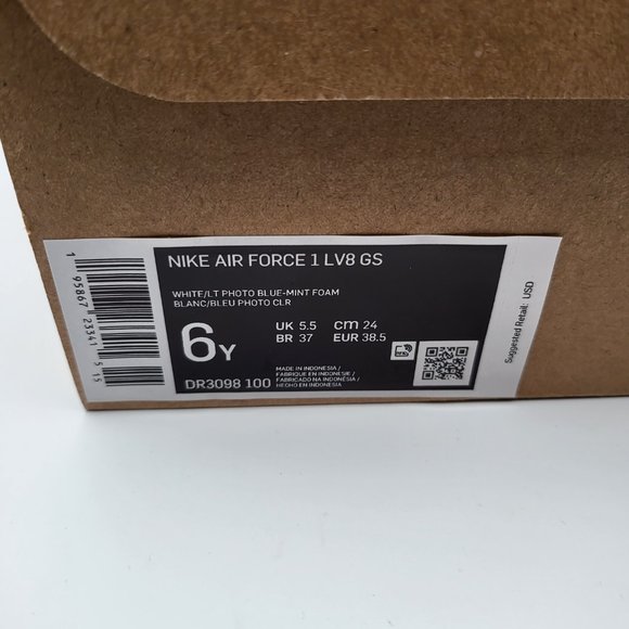 NEW Youth 6 / Women 7.5 Nike Air Force 1 LV8 - DR3098-100 - Picture 2 of 9